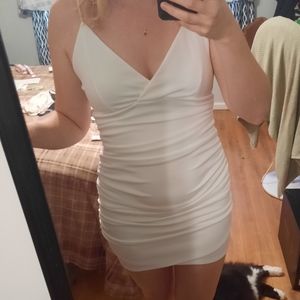 Windsor White fitted mini dress